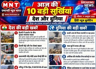आज की 10 बड़ी सुर्खियां — रविवार, 11 अक्टूबर 2026 | हिंदी न्यूज़ बुलेटिन