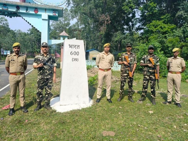 पुलिस अधीक्षक बलरामपुर के निर्देशानुसार,इंडो-नेपाल बॉर्डर क्षेत्र में शांति-सुरक्षा बनाए रखने हेतु पुलिस एवं एसएसबी की संयुक्त टीम द्वारा की गई पैदल गश्त एवं सघन चेकिंग अभियान*