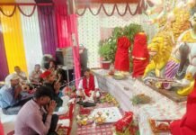 62वीं वाहिनी सशस्त्र सीमा बल, भिनगा में शारदीय नवरात्रि की सप्तमी पर माँ दुर्गा की प्रतिमा की नेत्रपट्टी खोलकर विधिवत पूजा-अर्चना की गई भिनगा, दिनांक 17 अक्टूबर 2026। दिनांक