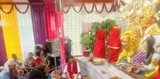 62वीं वाहिनी सशस्त्र सीमा बल, भिनगा में शारदीय नवरात्रि की सप्तमी पर माँ दुर्गा की प्रतिमा की नेत्रपट्टी खोलकर विधिवत पूजा-अर्चना की गई भिनगा, दिनांक 17 अक्टूबर 2026। दिनांक