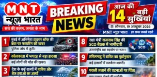 आज की 14 बड़ी सुर्खियां | सोमवार, 19 अक्टूबर 2026 | MNT न्यूज़ भारत