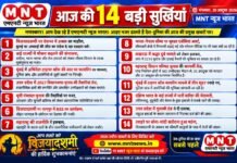 आज की 14 बड़ी सुर्खियां | मंगलवार, 20 अक्टूबर 2026 | MNT न्यूज़ भारत