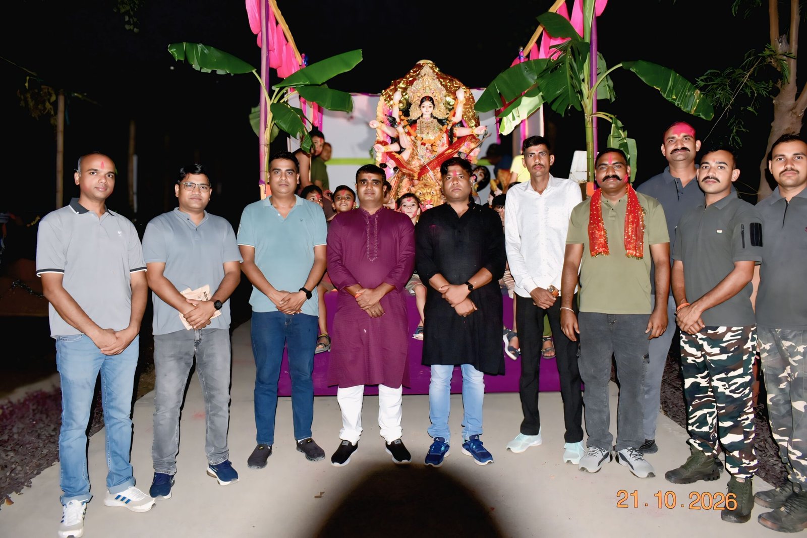 62वीं वाहिनी सशस्त्र सीमा बल, भिनगा में माँ दुर्गा की प्रतिमा के विसर्जन के साथ दुर्गा पूजा महोत्सव का भव्य समापन