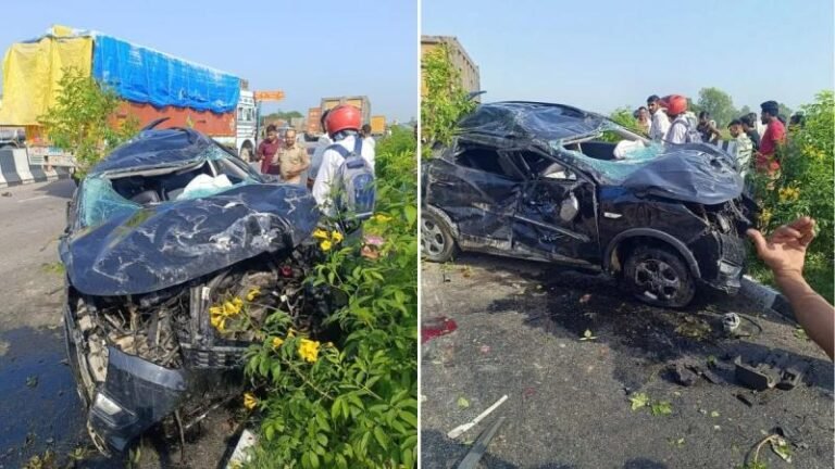 लखनऊ: किसान पथ के पास तेज रफ्तार कार का एक्सीडेंट, दारोगा की मां-ताऊ ने गंवाई जान