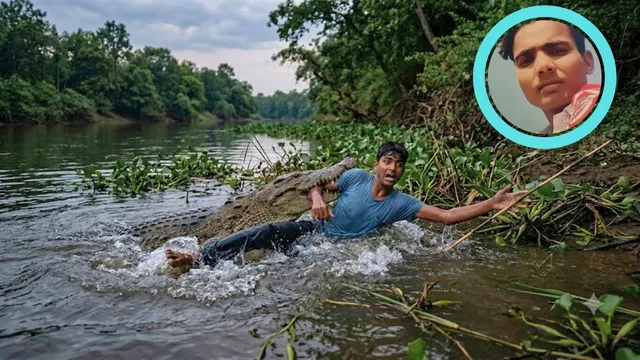 मछली पकड़ने गए युवक पर को पानी में खींच ले गया मगरमच्छ, टेलफाल नहर में तलाश कर रहीं रेस्क्यू टीम