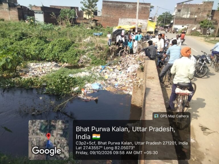 Shravasti News:नाला साफ हुआ, किसानों ने ली राहत की सांस – Drain Cleaned; Farmers Heave A Sigh Of Relief