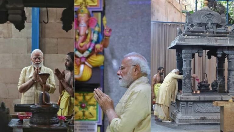सरकार प्रमुख के रूप में 25 साल पूरे, पीएम मोदी ने दिल्ली के विनायक मंदिर में की पूजा