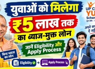 युवाओं को मिलेगा ₹5 लाख तक का ब्याज-मुक्त लोन, जानें Eligibility और Apply Process, UP CM YUVA Scheme 2026