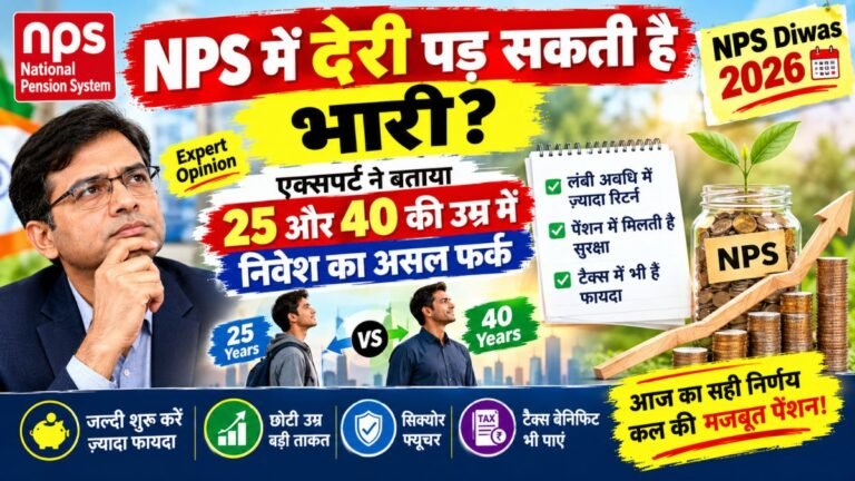 NPS में देरी पड़ सकती है भारी? एक्सपर्ट ने बताया 25 और 40 की उम्र में निवेश का असल फर्क NPS Diwas 2026