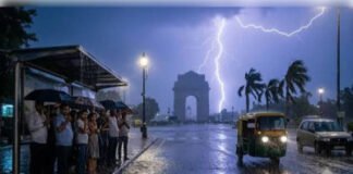 दिल्ली में मौसम का बदला रुख, तेज बारिश और बिजली कड़कने के आसार